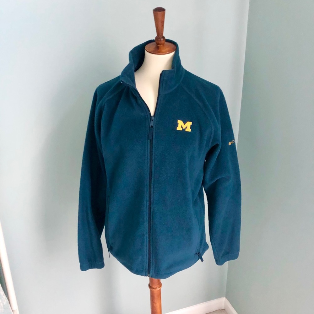 Columbia University of Michigan Fleece Jacket L